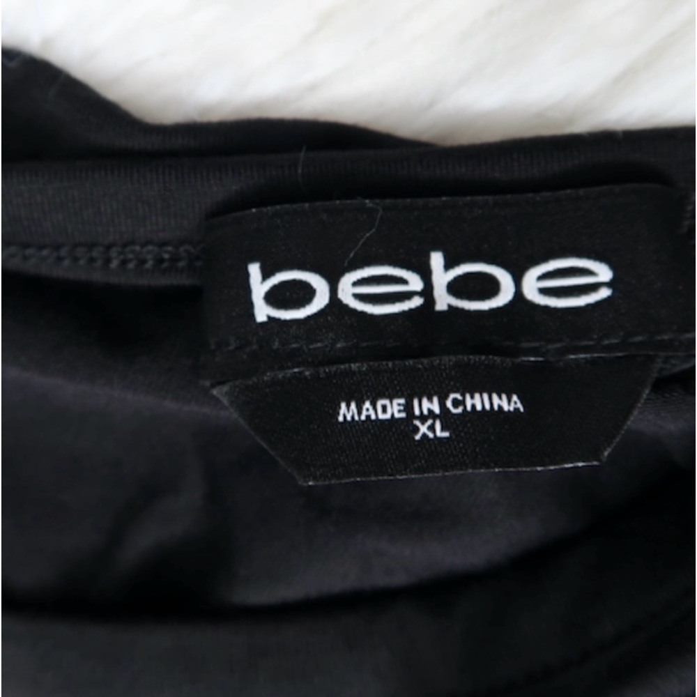 Bebe Rhinestone Cold Shoulder Top - Picture 5 of 8